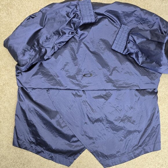 Oakley Women's Luxe Anorak 1/4 Zip Pullover Windbreaker Jacket Blue Indigo M - Picture 7 of 10